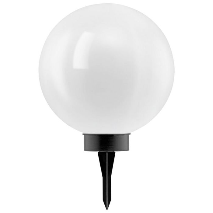 Plastikowa lampa dogruntowa czarna, Zora, 0,5W, 3000K LED, IP44, z przełącznik