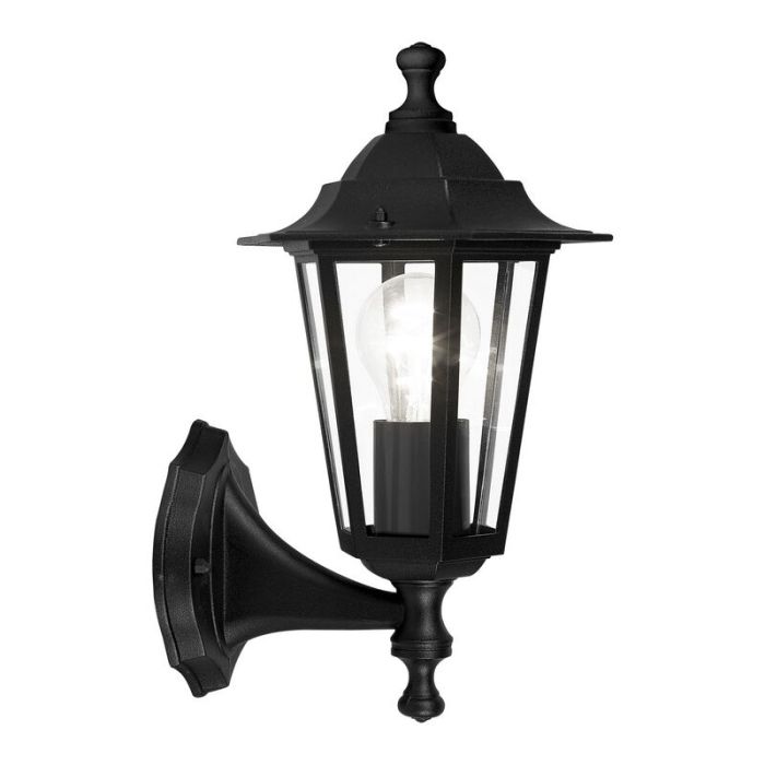 Aluminiowa klasyczna lampa zewnętrzna czarna, Alieke, IP44