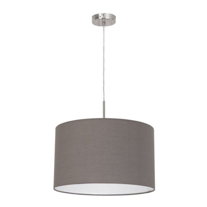 Tkanina nowoczesna lampa wisząca antracytowa, Abano