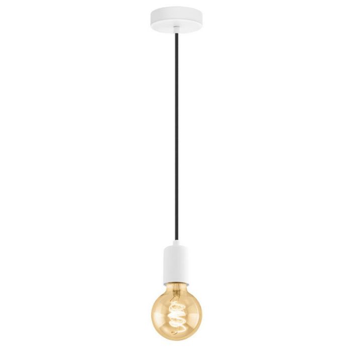 Metalowa lampa wisząca biała, Christel
