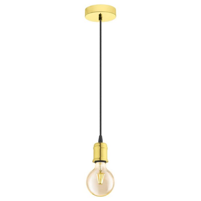 Metalowa vintage lampa wisząca mosiądz, Christel
