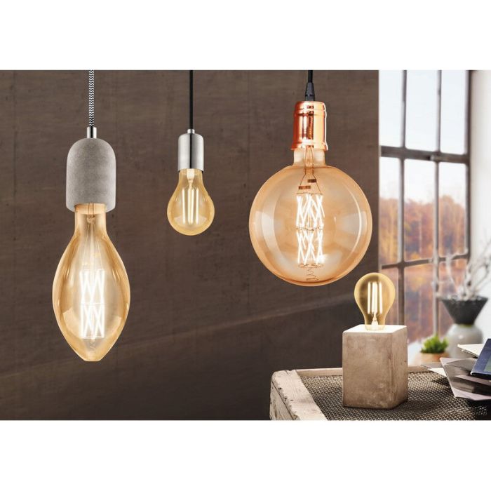 Metalowa vintage lampa wisząca miedziana, Christel