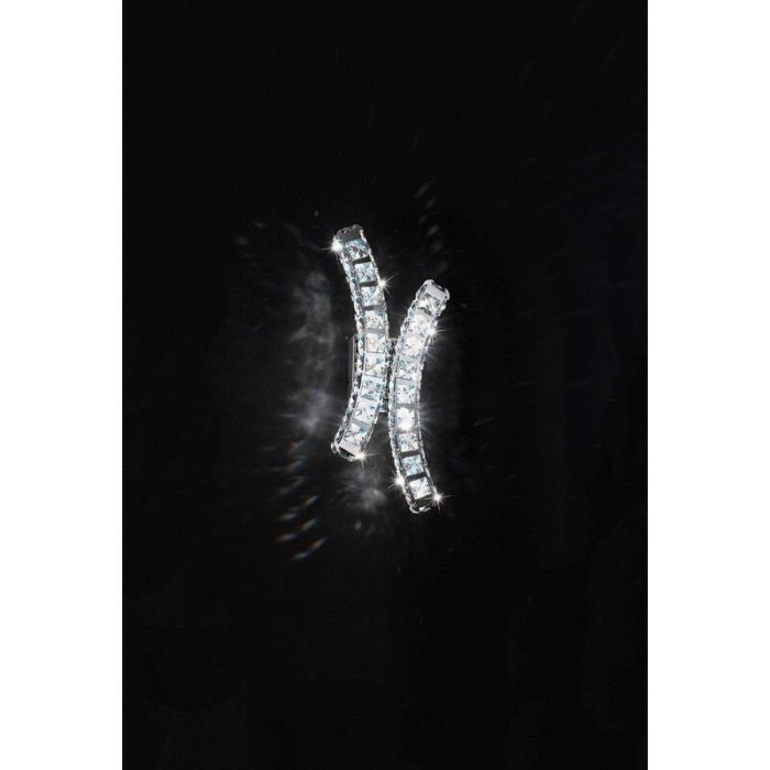 Kryształowy design kinkiet chromowany, Dirk, 12W, 4000K LED