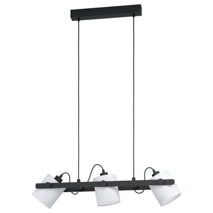Drewniana lampa wisząca czarna, Kaspar