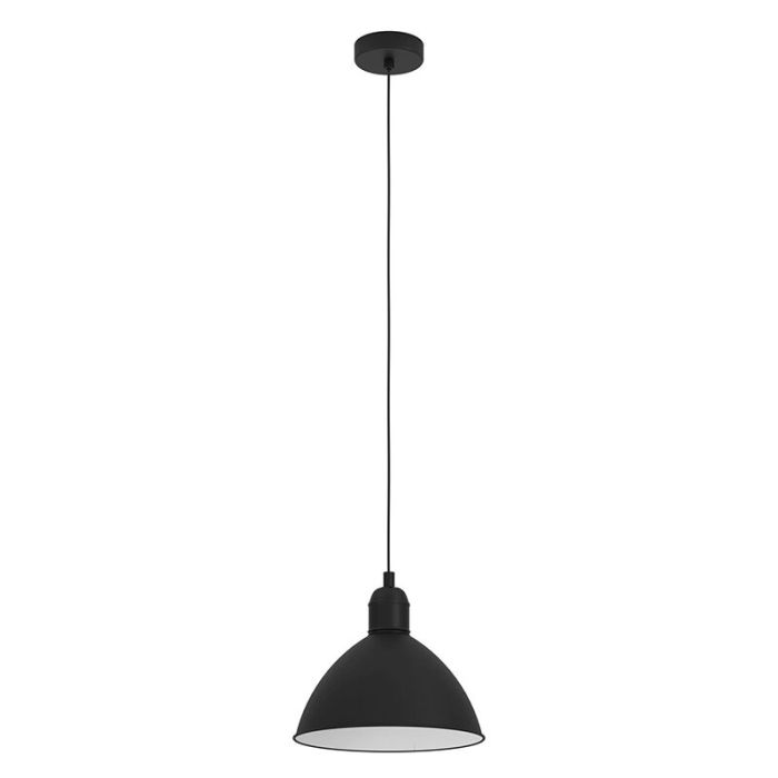 Aluminiowa industrialna lampa wisząca czarna, Nuno