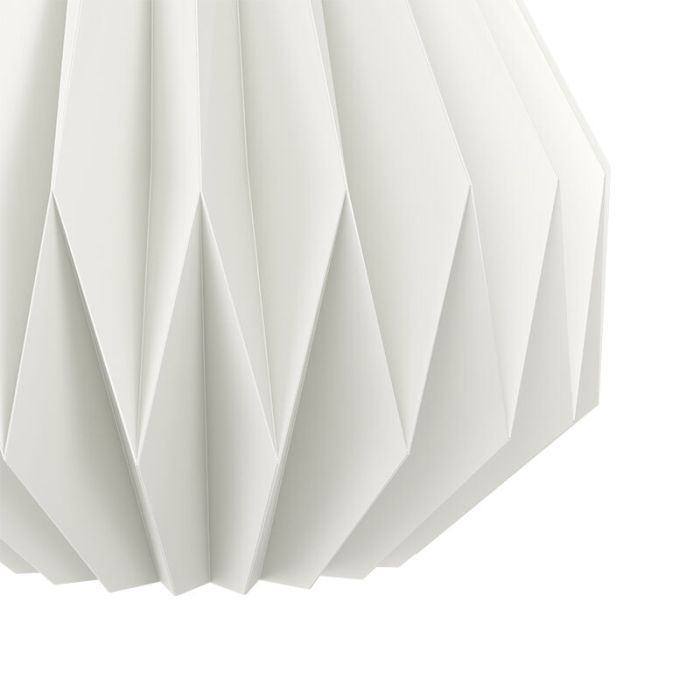 Papierowa lampa wisząca biała, Leco