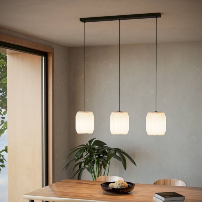 Papierowa lampa wisząca biała, Kars