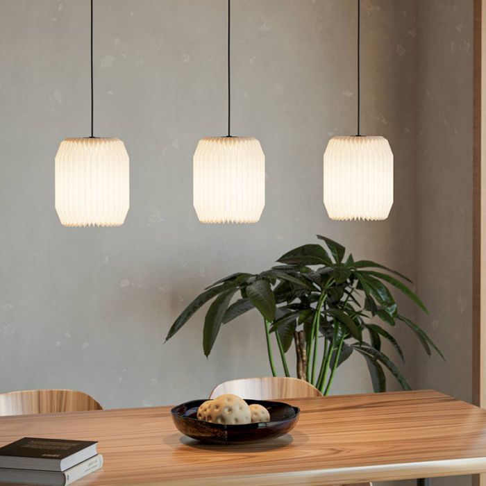 Papierowa lampa wisząca biała, Kars