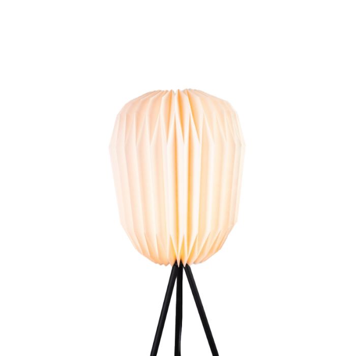 Papierowa lampa stojąca biała, Kars, z przełącznik