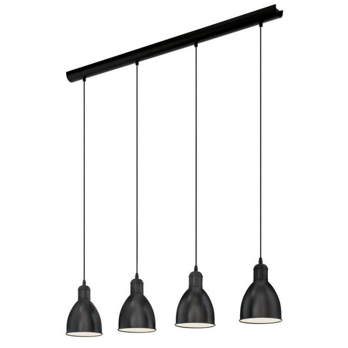 Metalowa industrialna lampa wisząca czarna, Lavinio