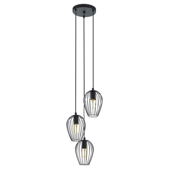 Metalowa industrialna lampa wisząca czarna, Kitana