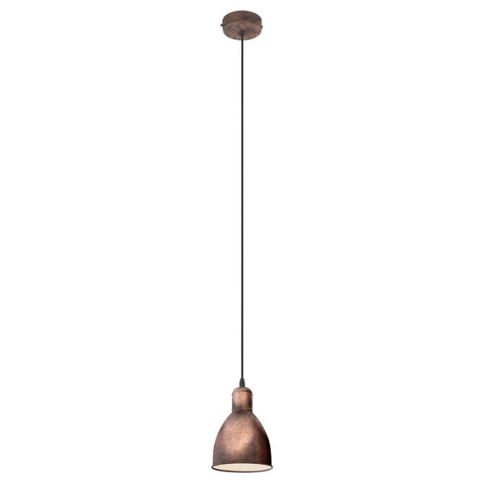 Metalowa rustykalna lampa wisząca miedziana, Lavinio