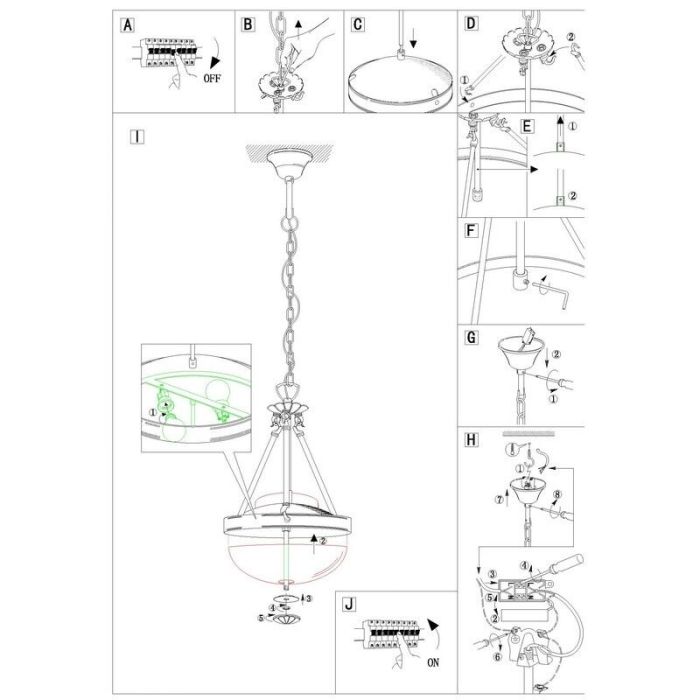 Metalowa klasyczna lampa wisząca brązowa, Reza