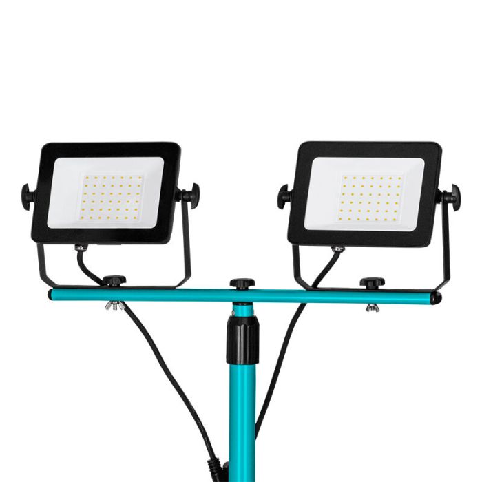 Aluminiowa lampa robocza niebieska, Angelos, 30W, 4000K LED, IP65, z przełącznik