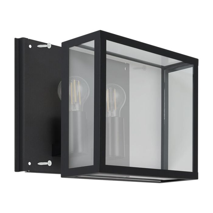 Aluminiowa nowoczesna lampa zewnętrzna czarna, Alihan, IP44