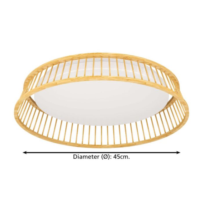 Drewniany plafon sufitowy rustykalny, Jolene, 20W, 3000K LED