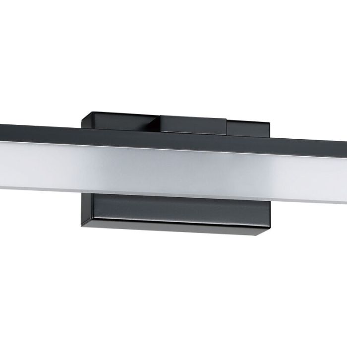 Aluminiowy nowoczesny kinkiet łazienkowy czarny, Michelle, 11W, 3000K LED, IP44