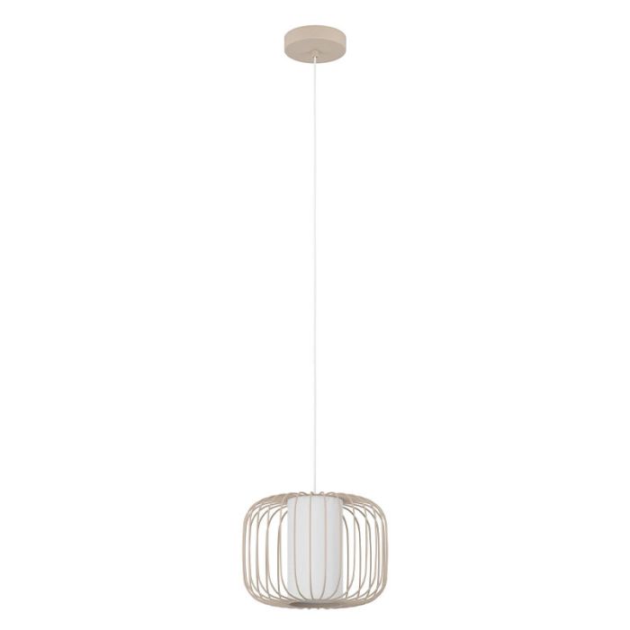 Aluminiowa industrialna lampa wisząca beżowa, Safira