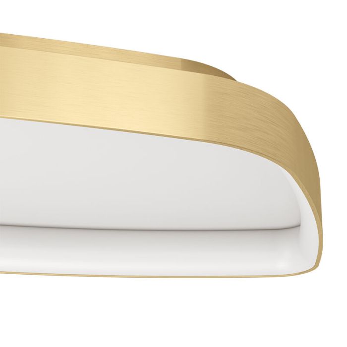 Aluminiowy design plafon sufitowy złoty, Samson, 25,2W, 3000K LED