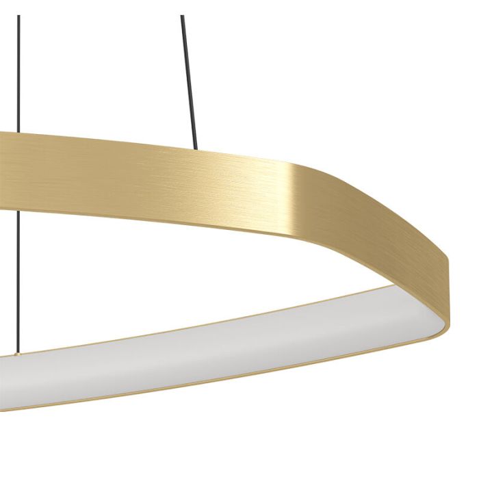 Aluminiowa design lampa wisząca złota, Samson, 25,2W, 3000K LED