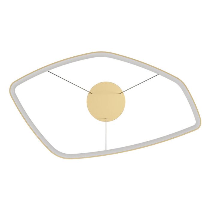 Aluminiowa design lampa wisząca złota, Samson, 25,2W, 3000K LED