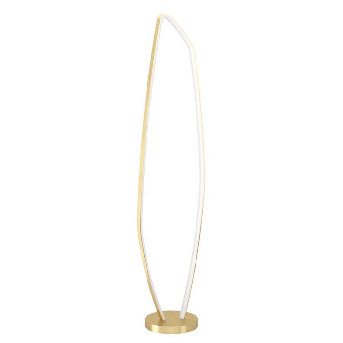 Aluminiowa design lampa stojąca złota, Samson, 25,2W, 3000K LED, z przełącznik