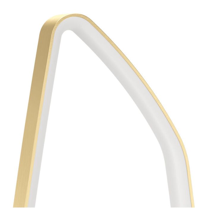 Aluminiowa design lampa stojąca złota, Samson, 25,2W, 3000K LED, z przełącznik