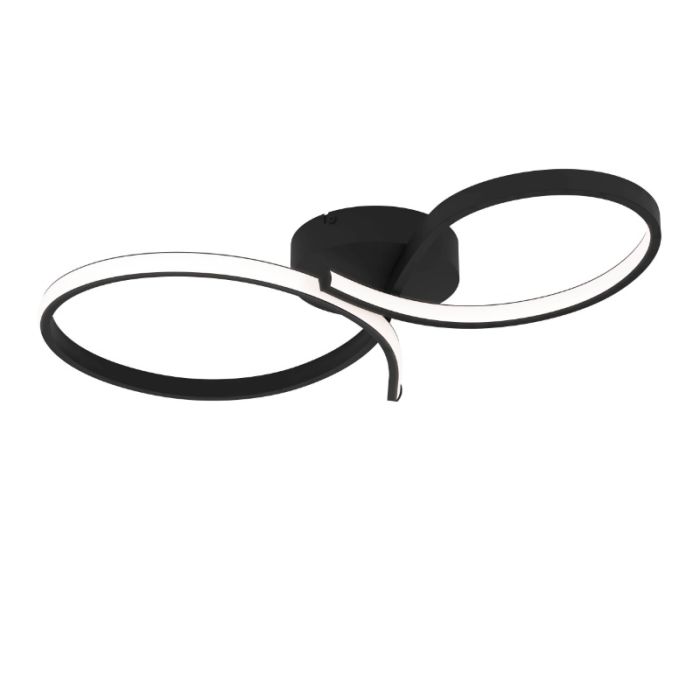 Aluminiowa nowoczesna lampa sufitowa czarna, Thekla, 21W, 3000K LED