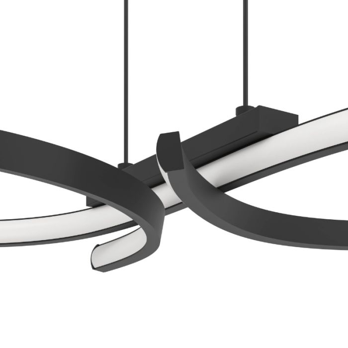 Aluminiowa nowoczesna lampa wisząca czarna, Thekla, 21W, 3000K LED