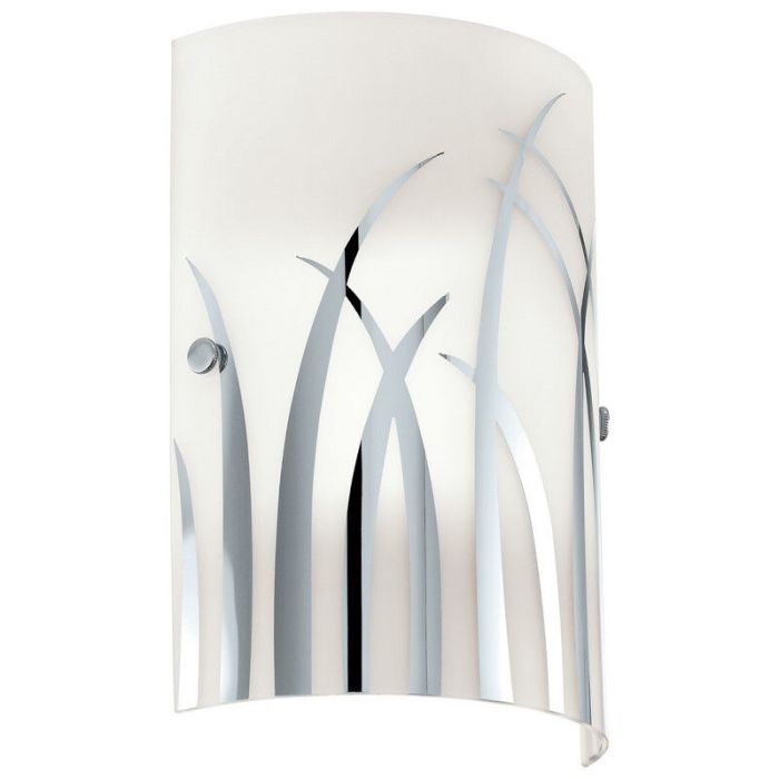 Szklany design kinkiet biały, Ilyas