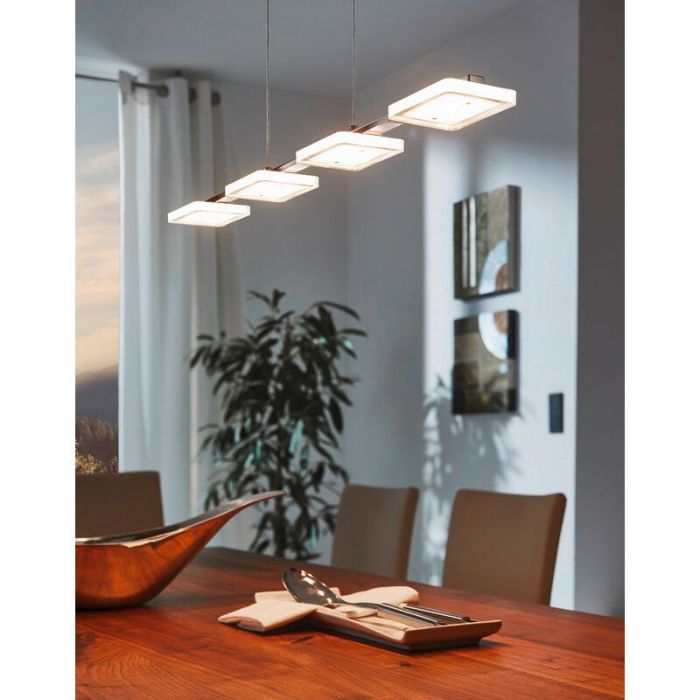 Plastikowa nowoczesna lampa wisząca chromowana, Pace, 5W, 3000K LED