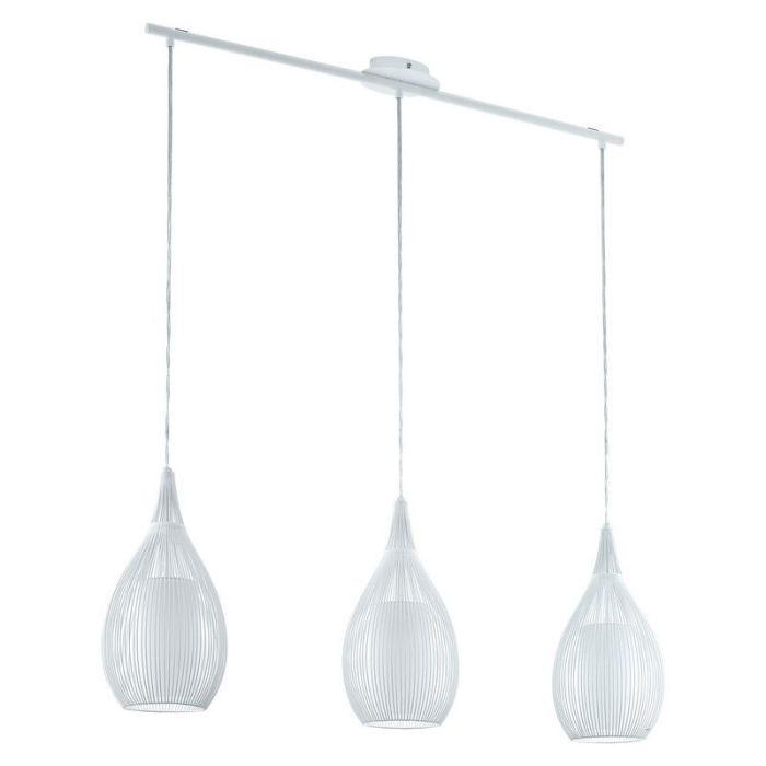 Szklana nowoczesna lampa wisząca biała, Maritima