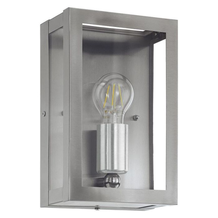 Stal Nierdzewna industrialna lampa zewnętrzna srebrna, Alihan, IP44