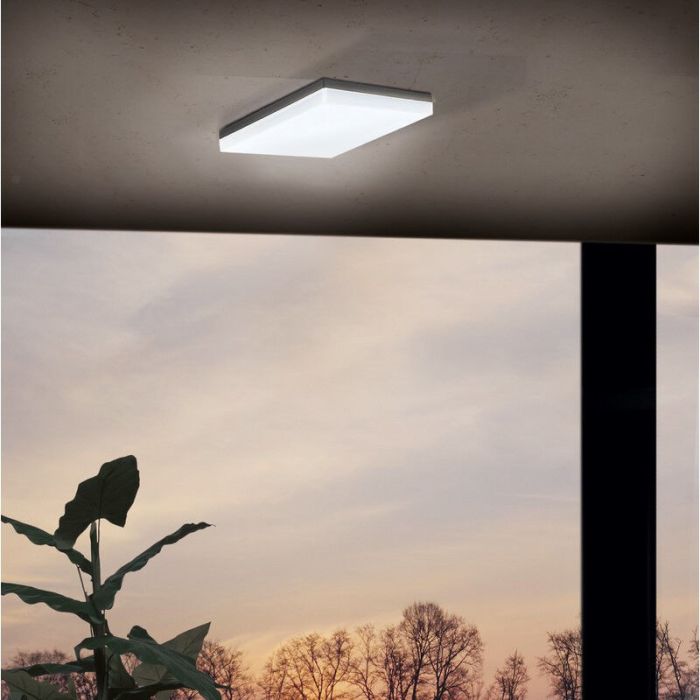 Plastikowa lampa zewnętrzna antracytowa, Allon, IP44
