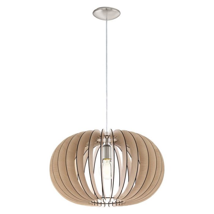 Drewniana lampa wisząca rustykalna, Kiran