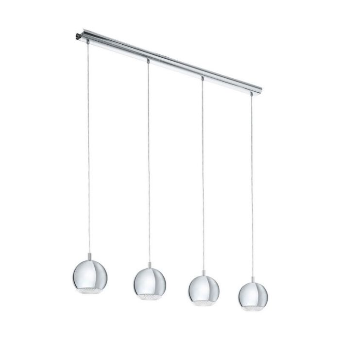 Plastikowa design lampa wisząca chromowana, Ayse