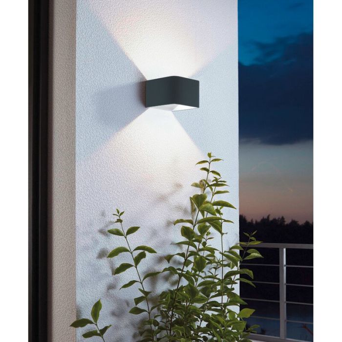Aluminiowa nowoczesna lampa zewnętrzna antracytowa, Kay, 6W, 3000K LED, IP44