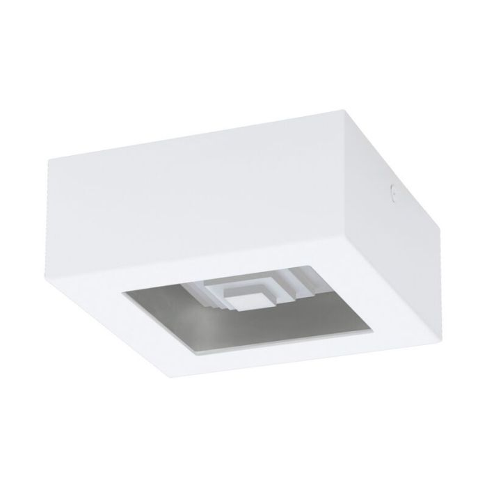Stalowy nowoczesny plafon sufitowy biały, Olger, 6W, 3000K LED