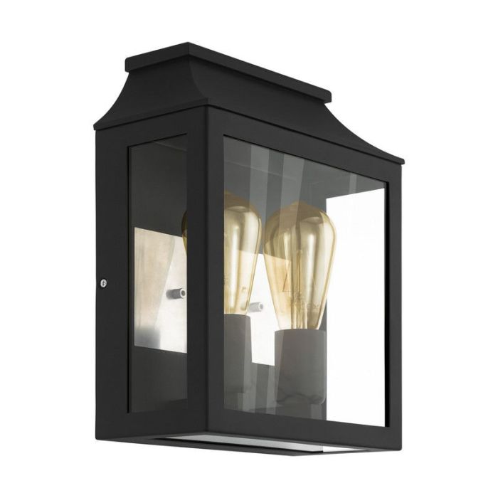 Aluminiowa nowoczesna lampa zewnętrzna czarna, Lenox, IP44