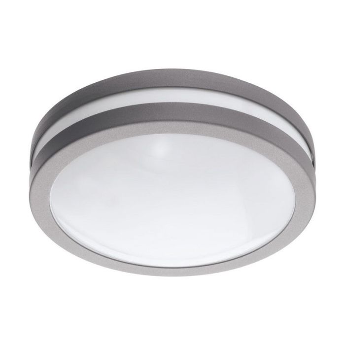 Metalowa lampa zewnętrzna srebrna, Justin, IP44