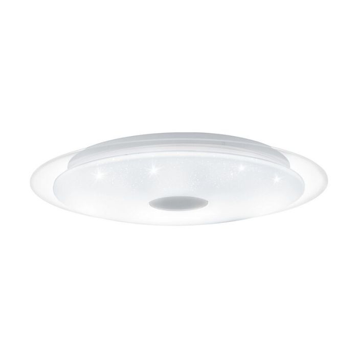 Stalowy plafon sufitowy przezroczysty, Dunya, 24W, regulowany kolor LED
