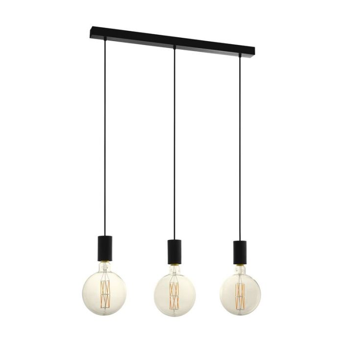 Stalowa lampa wisząca czarna, Samed