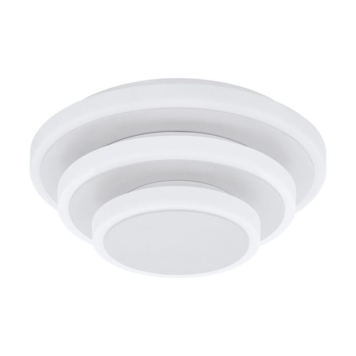 Stalowy nowoczesny plafon sufitowy biały, Nieck, 5W, 3000K LED