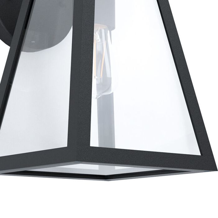 Aluminiowa nowoczesna lampa zewnętrzna czarna, Laurens, IP44