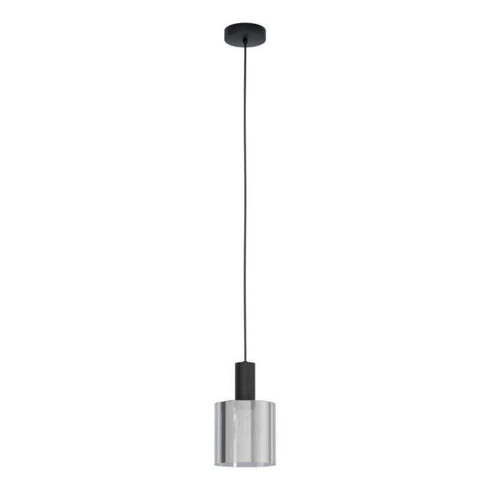 Szklana nowoczesna lampa wisząca szara, Paulina