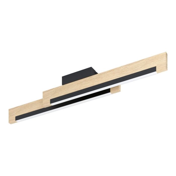 Drewniany plafon sufitowy brązowy, Ludovica, 10W, 3000K LED