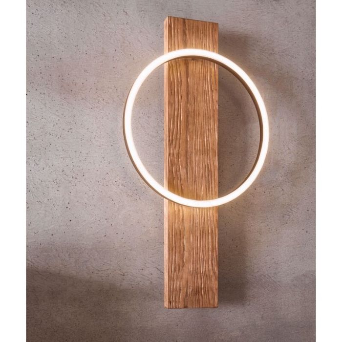 Drewniany kinkiet brązowy, Annebel, 12W, 3000K LED