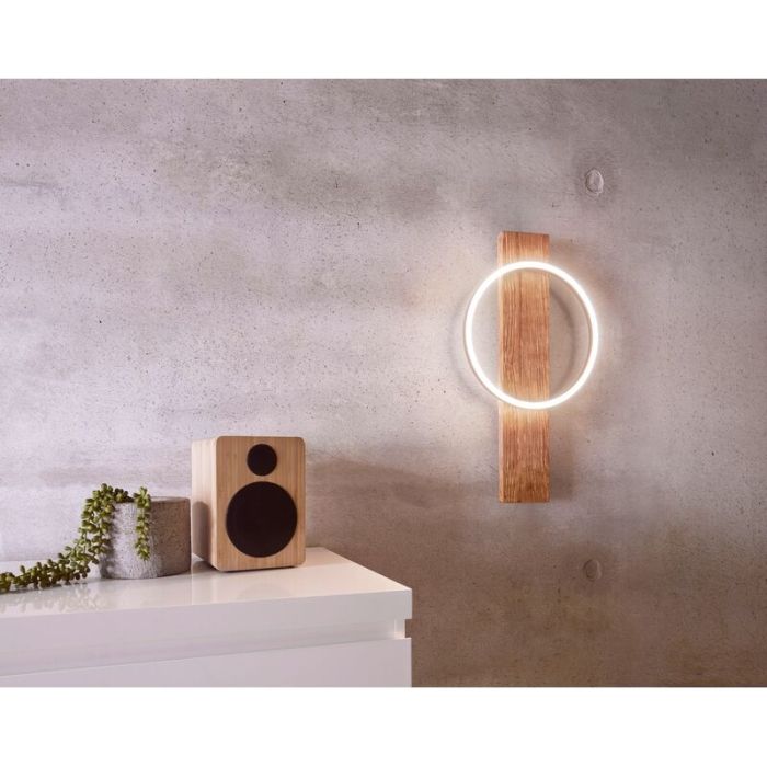 Drewniany kinkiet brązowy, Annebel, 12W, 3000K LED