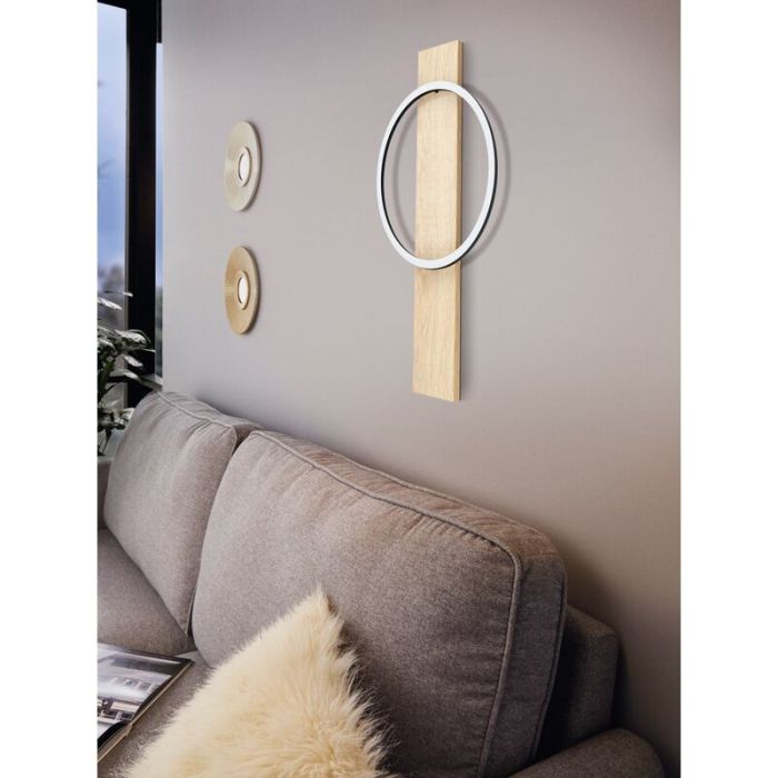 Drewniany kinkiet brązowy, Annebel, 12W, 3000K LED