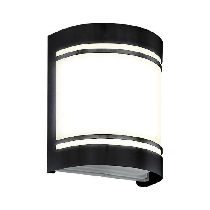 Stalowa nowoczesna lampa zewnętrzna czarna, Aartje, IP44